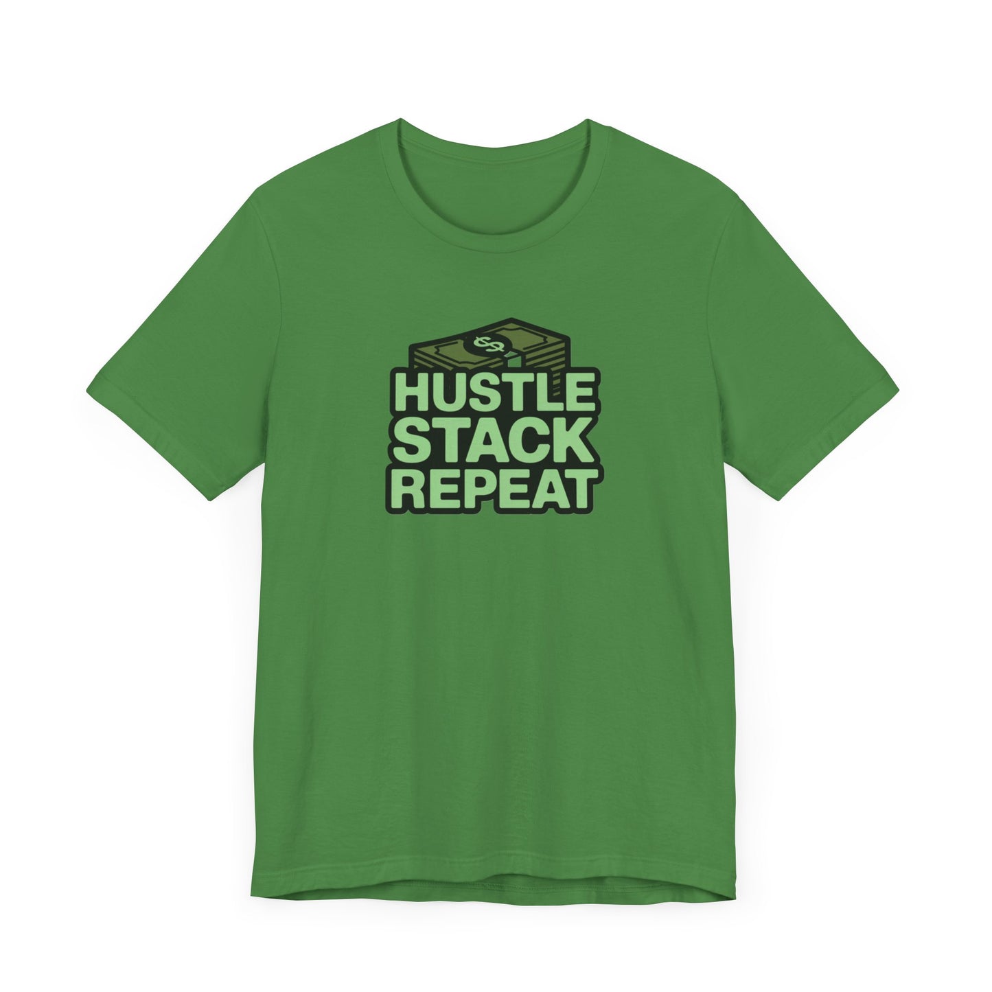 Hustle Stack Repeat Tee - Motivational T-Shirt for Entrepreneurs