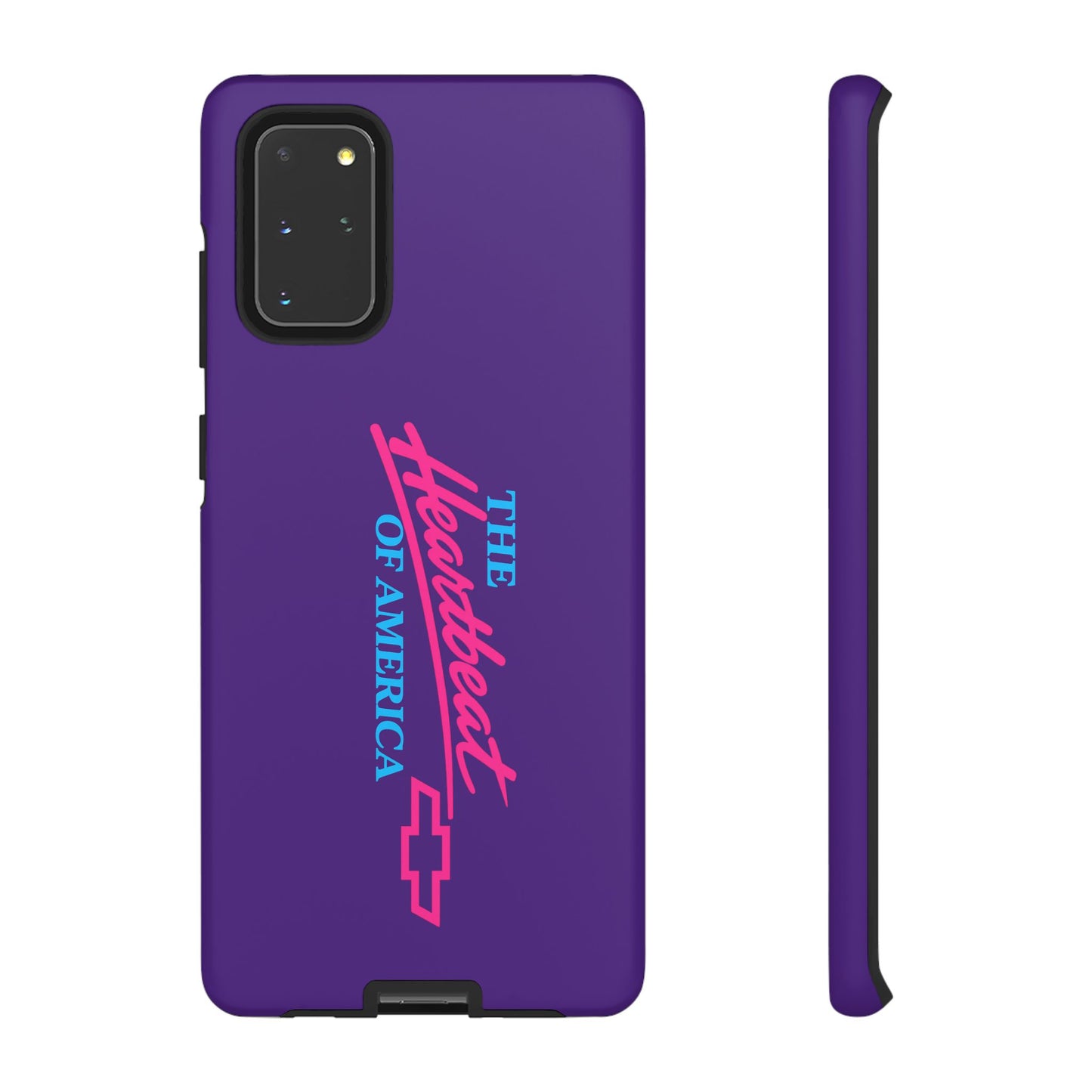 Purple  “The Heartbeat of America” Retro Chevy Logo, Slim Protective Cover