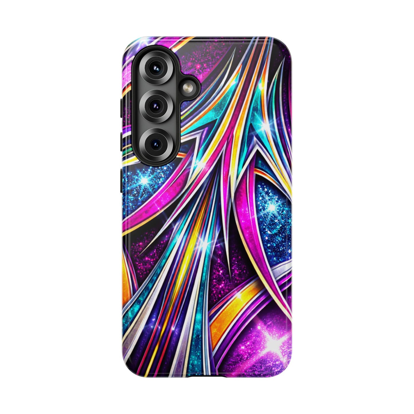 Custom Lowrider Pinstripe Swirl Tough Phone Case – Impact Resistant