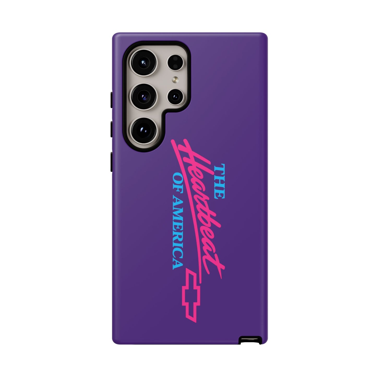 Purple  “The Heartbeat of America” Retro Chevy Logo, Slim Protective Cover