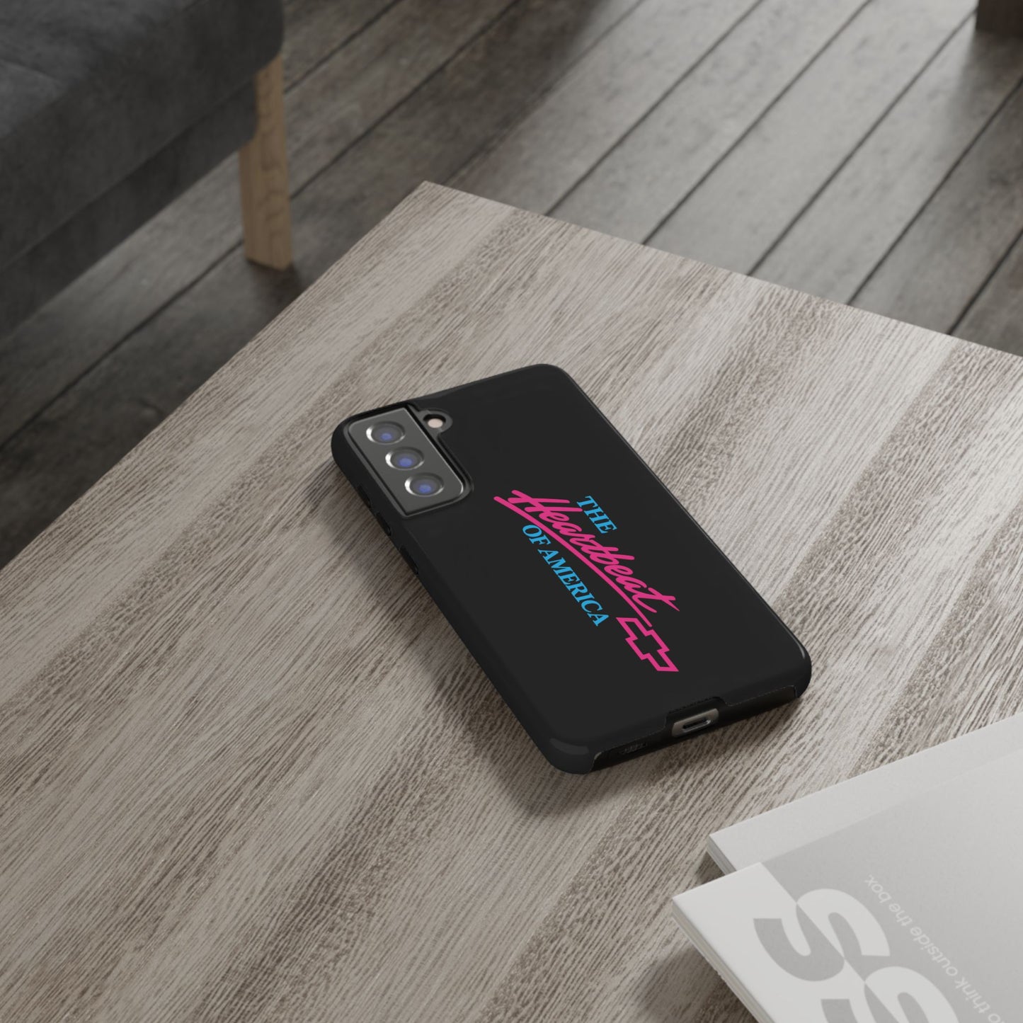 Phone Case — “The Heartbeat of America” Retro Chevy Logo, Slim Protective Cover