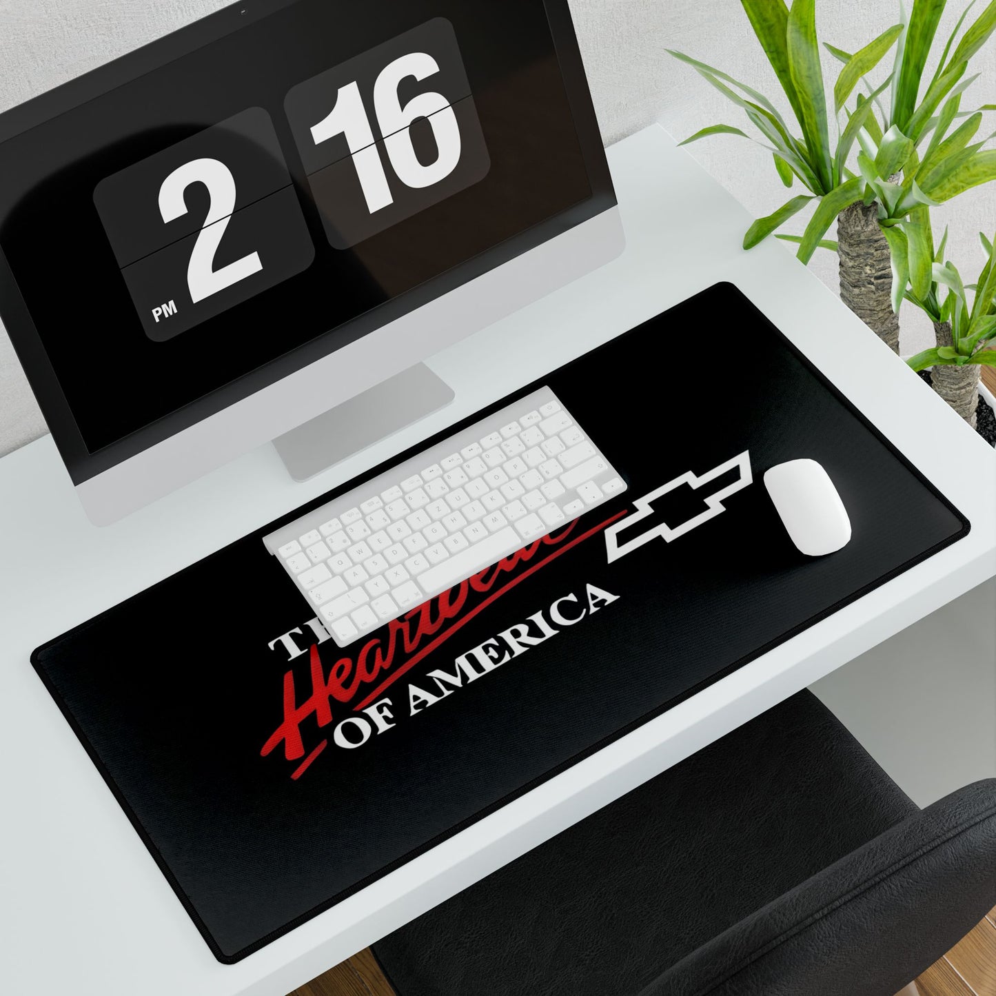 Chevrolet Heartbeat of America Desk Mat - Gamer, Office Decor, Car Enthusiast,