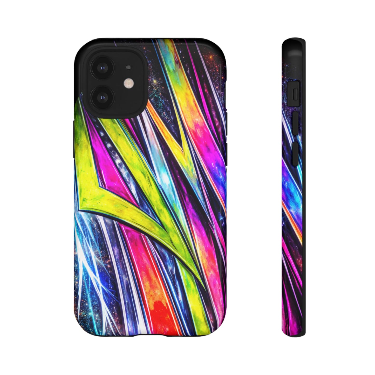 Neon Graffiti Phone Case | Tough Case, Vivid Abstract Street Art