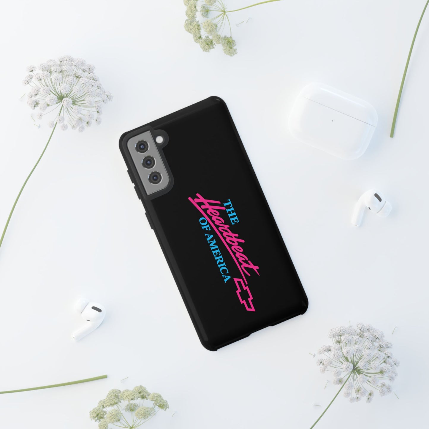 Phone Case — “The Heartbeat of America” Retro Chevy Logo, Slim Protective Cover