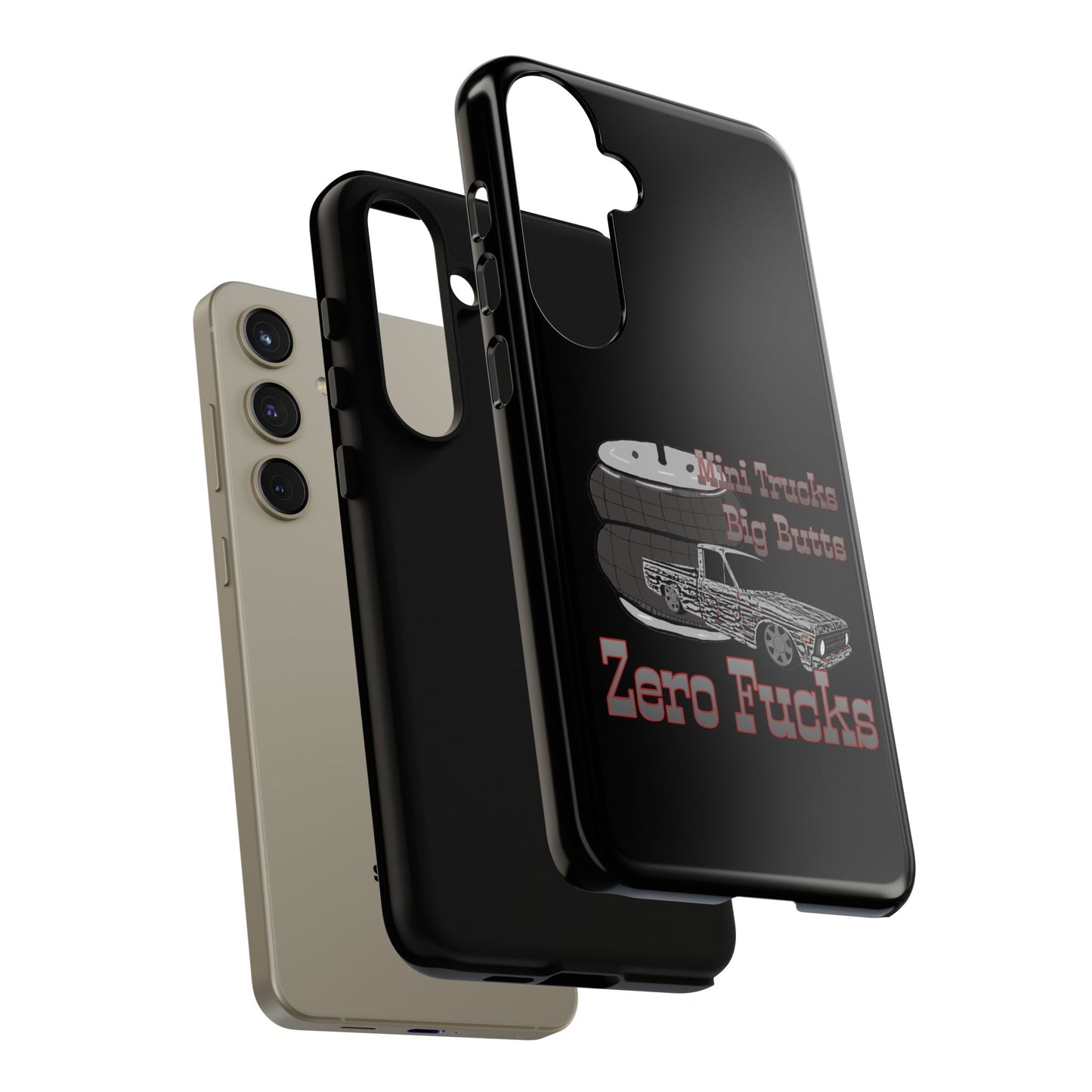 Funny Phone Case - Mini Trucks Big Butts Zero F@cks, Gift for Truck Lovers, Car