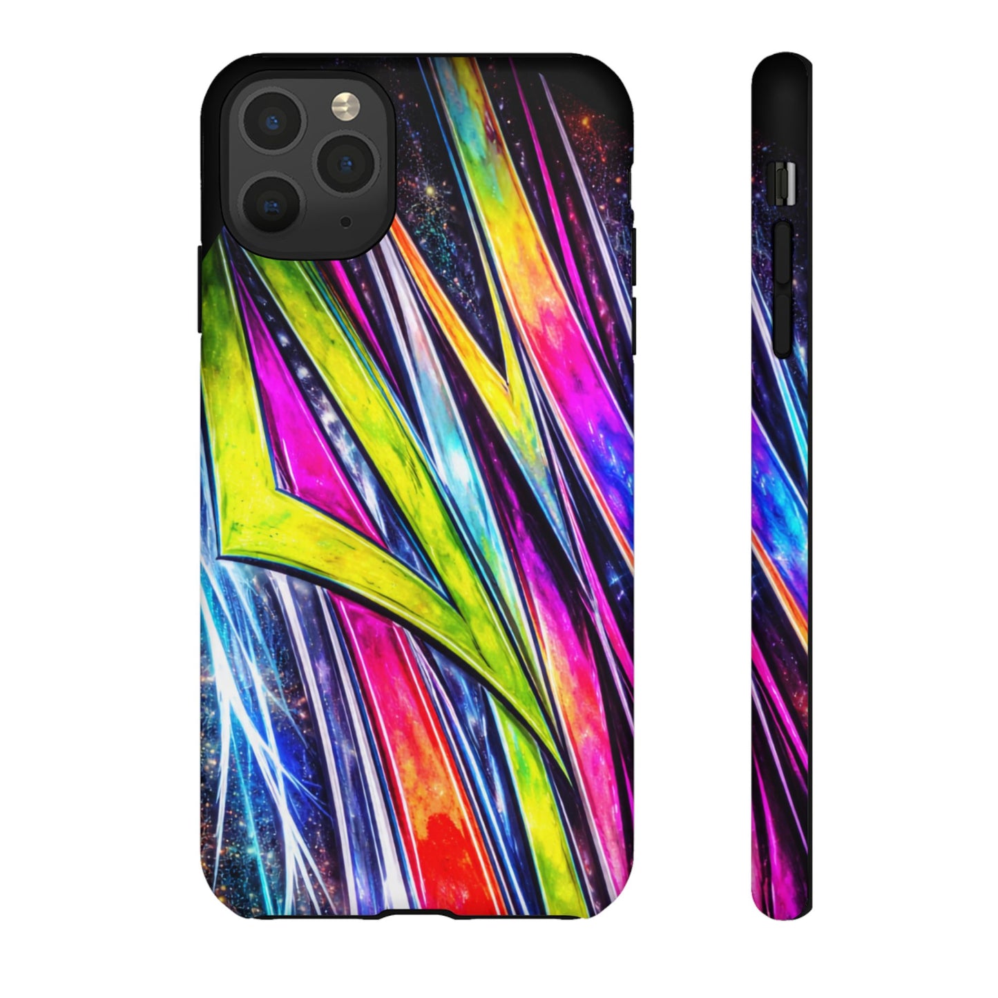 Neon Graffiti Phone Case | Tough Case, Vivid Abstract Street Art