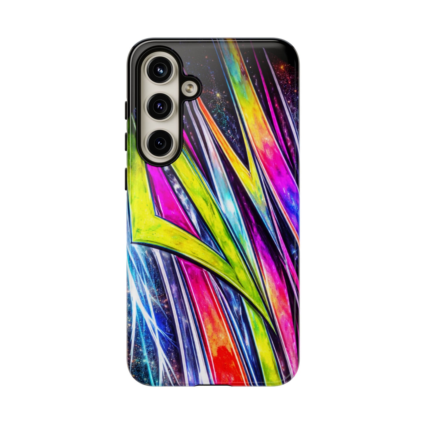 Neon Graffiti Phone Case | Tough Case, Vivid Abstract Street Art