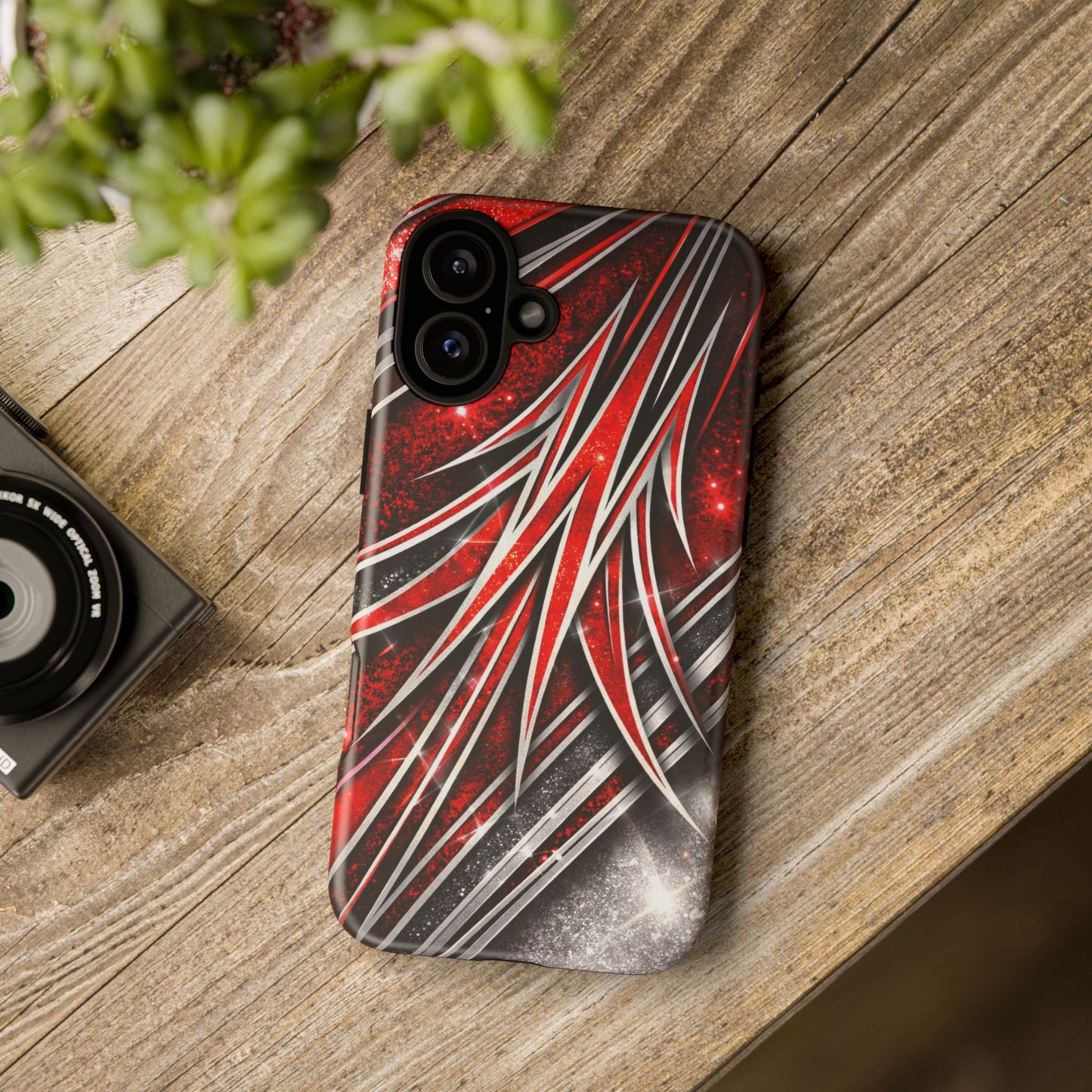 Mini Truck Inspired Pinstripe Graphic Heavy Duty Phone Case