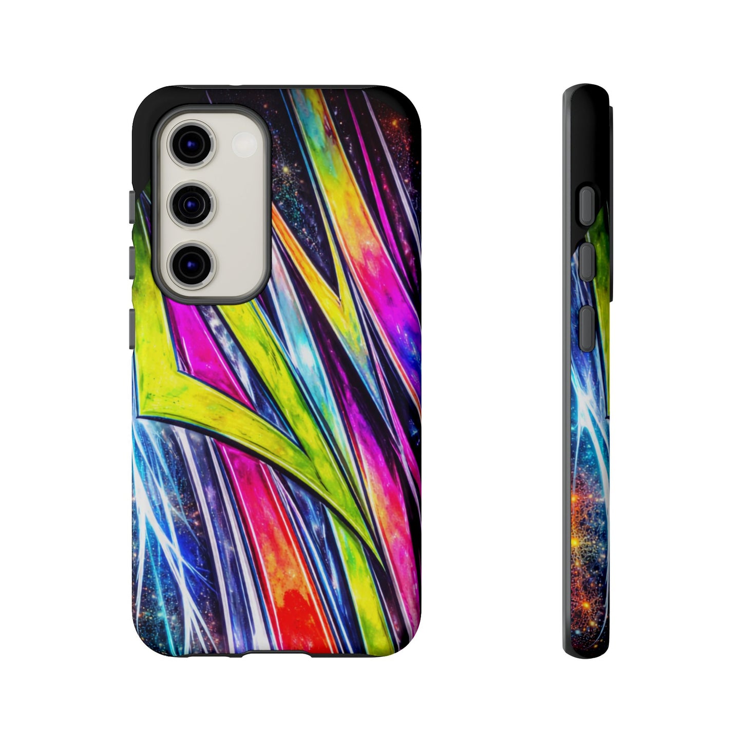 Neon Graffiti Phone Case | Tough Case, Vivid Abstract Street Art