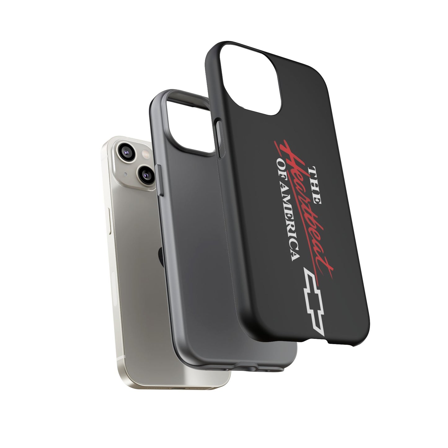 Chevy Phone Case, Tough Cases for Car Lovers, Vintage Style Cover, Heartbeat