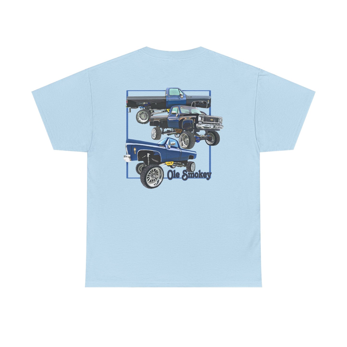 Classic Chevy Truck Tee — Vintage Blue Pickup Graphic Shirt