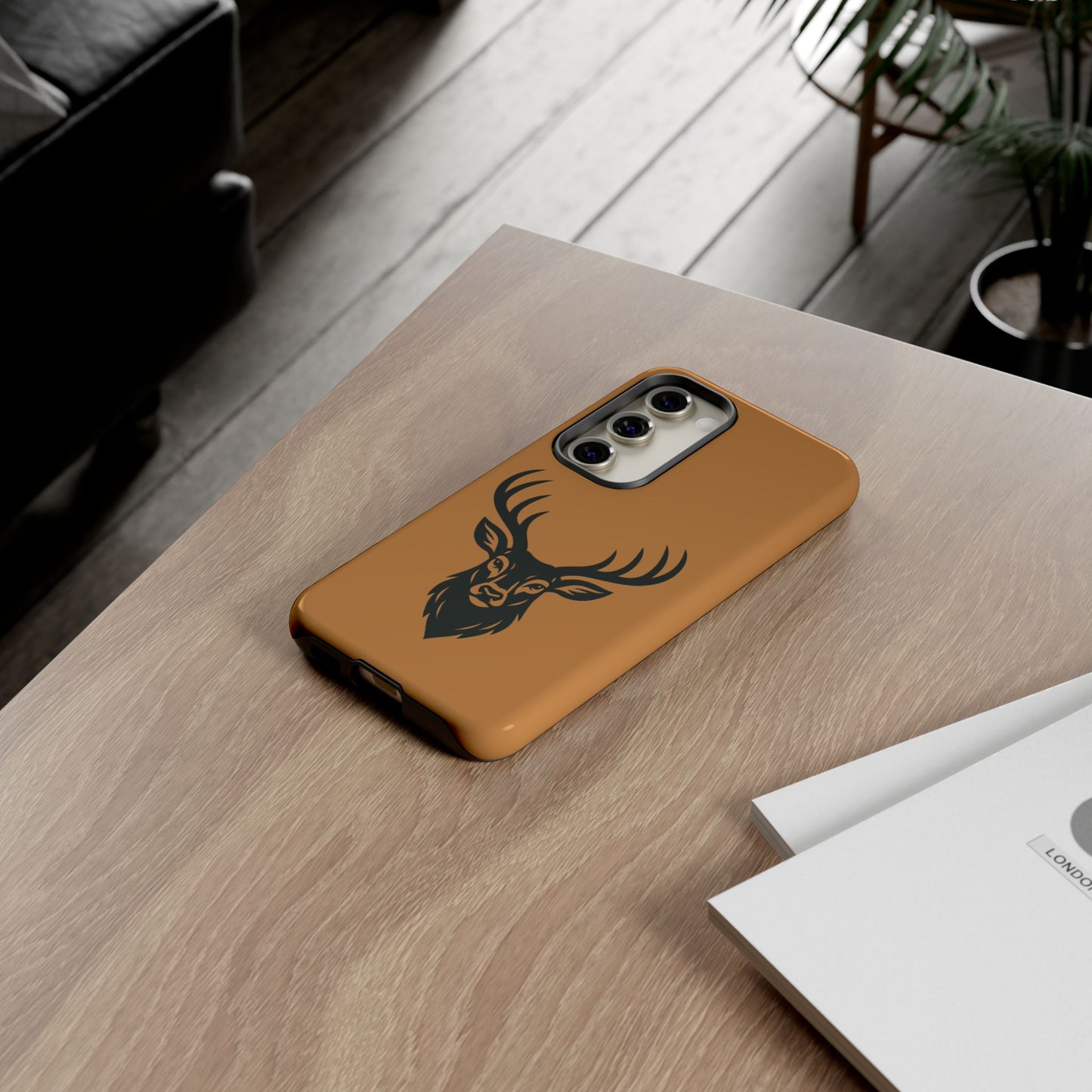 Phone Cases, Deer Buck with Antlers Wildlife Nature Design, Animal Lover Gift,