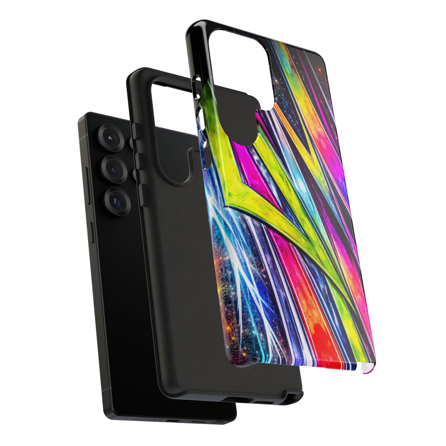 Neon Graffiti Phone Case | Tough Case, Vivid Abstract Street Art