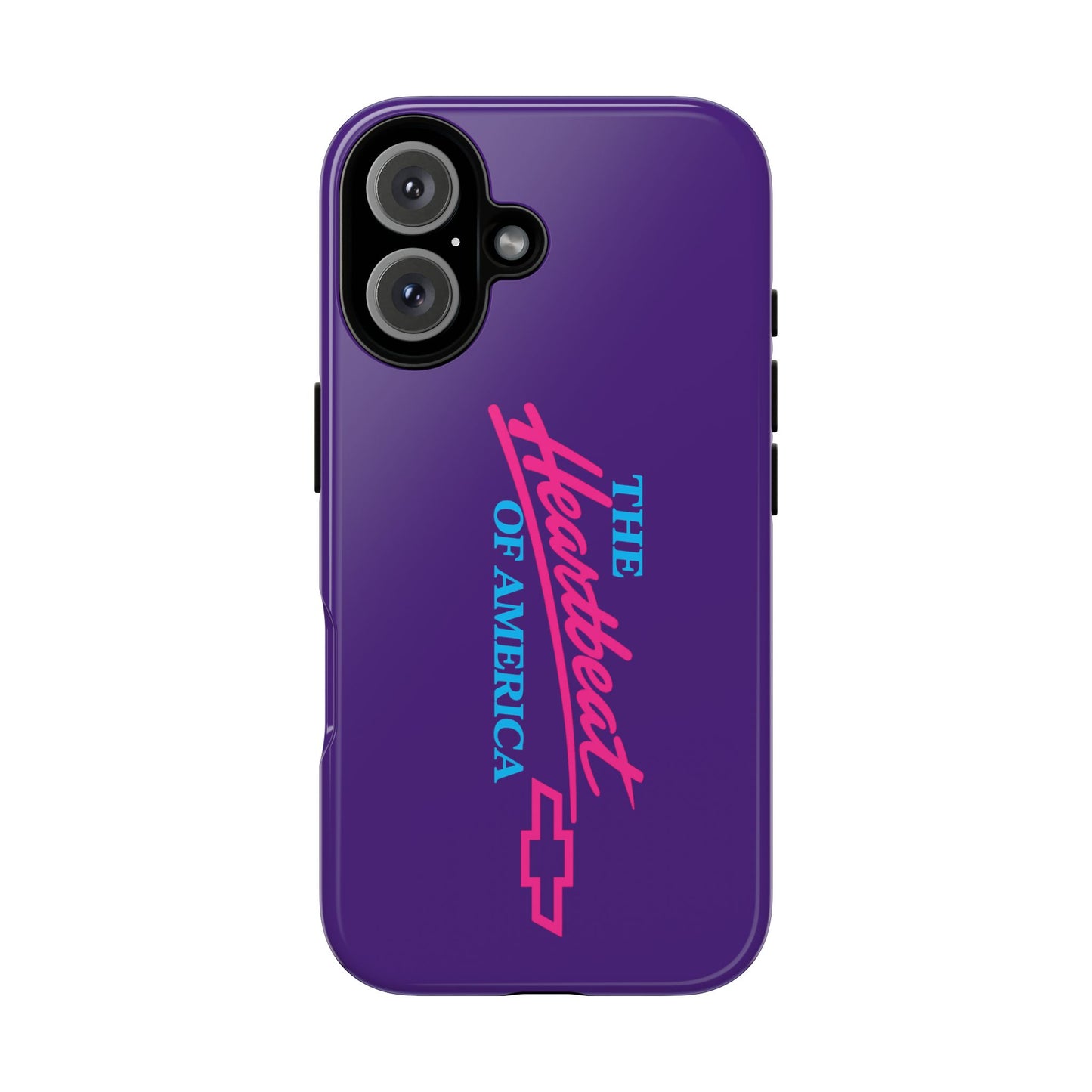 Purple  “The Heartbeat of America” Retro Chevy Logo, Slim Protective Cover
