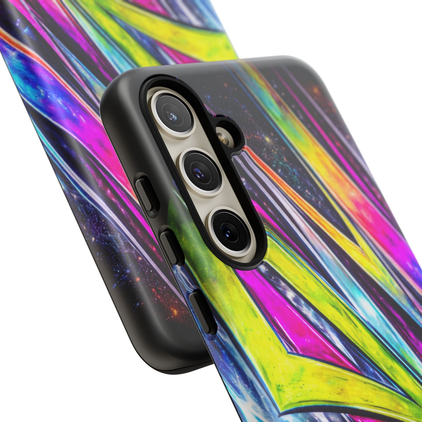 Neon Graffiti Phone Case | Tough Case, Vivid Abstract Street Art