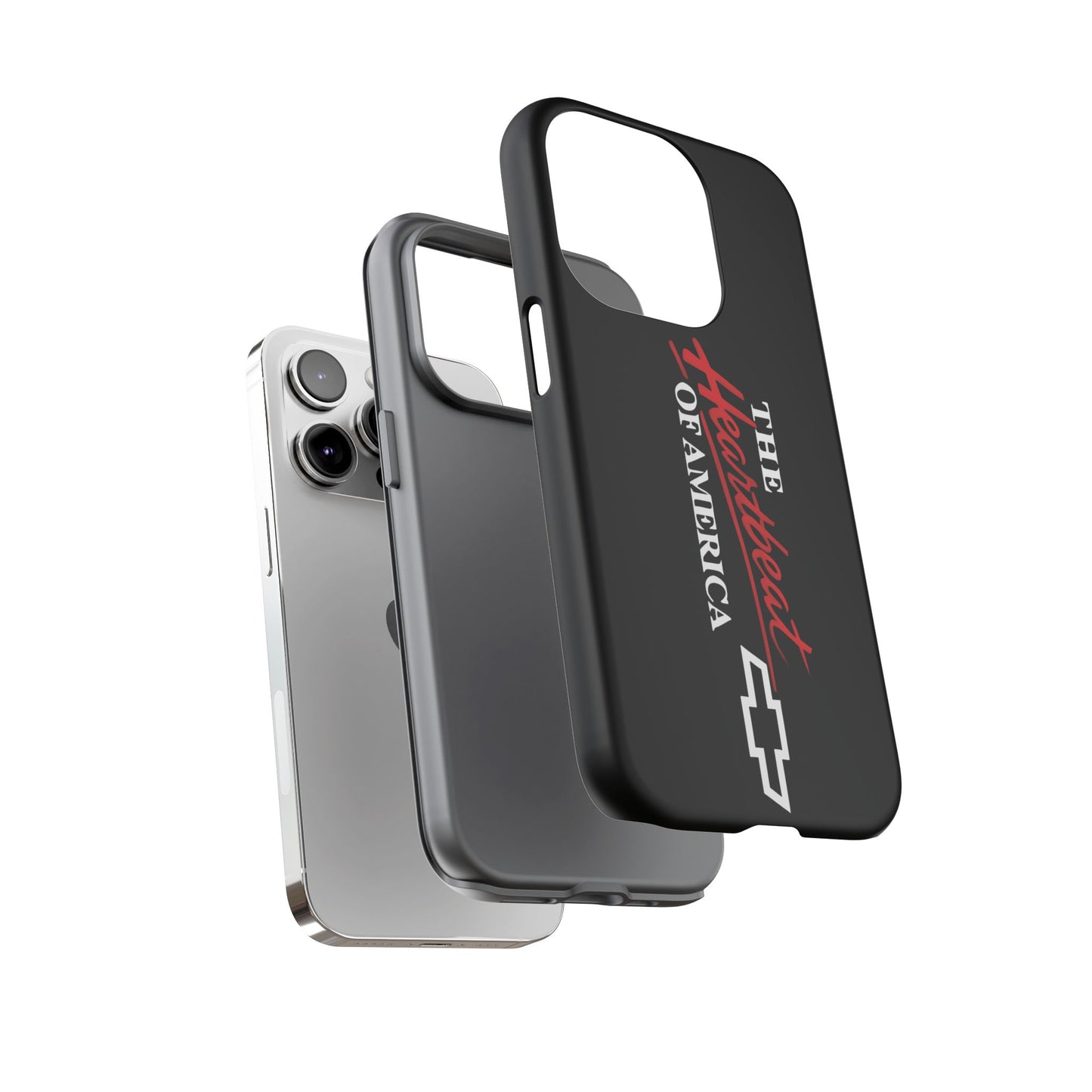 Chevy Phone Case, Tough Cases for Car Lovers, Vintage Style Cover, Heartbeat