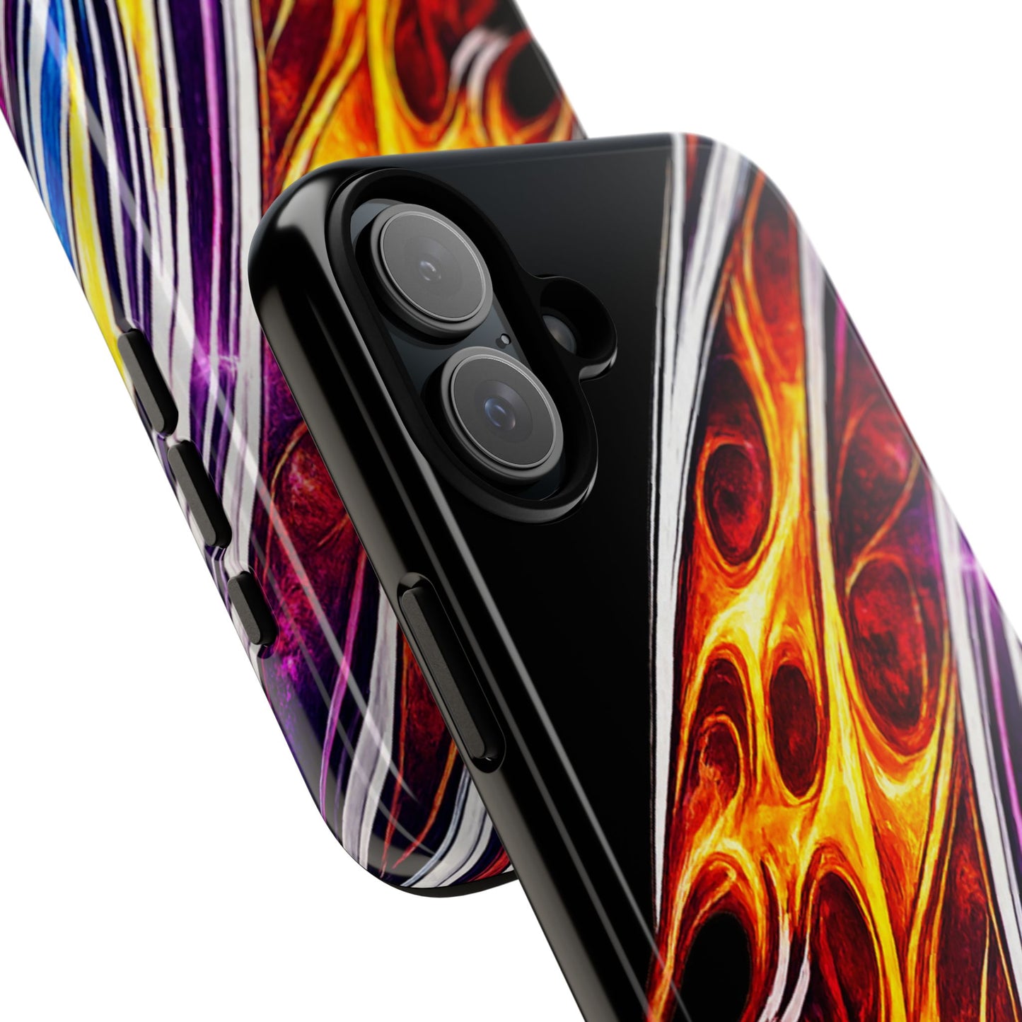 Flaming Abstract Stripes Tough Case | Colorful Phone Cover