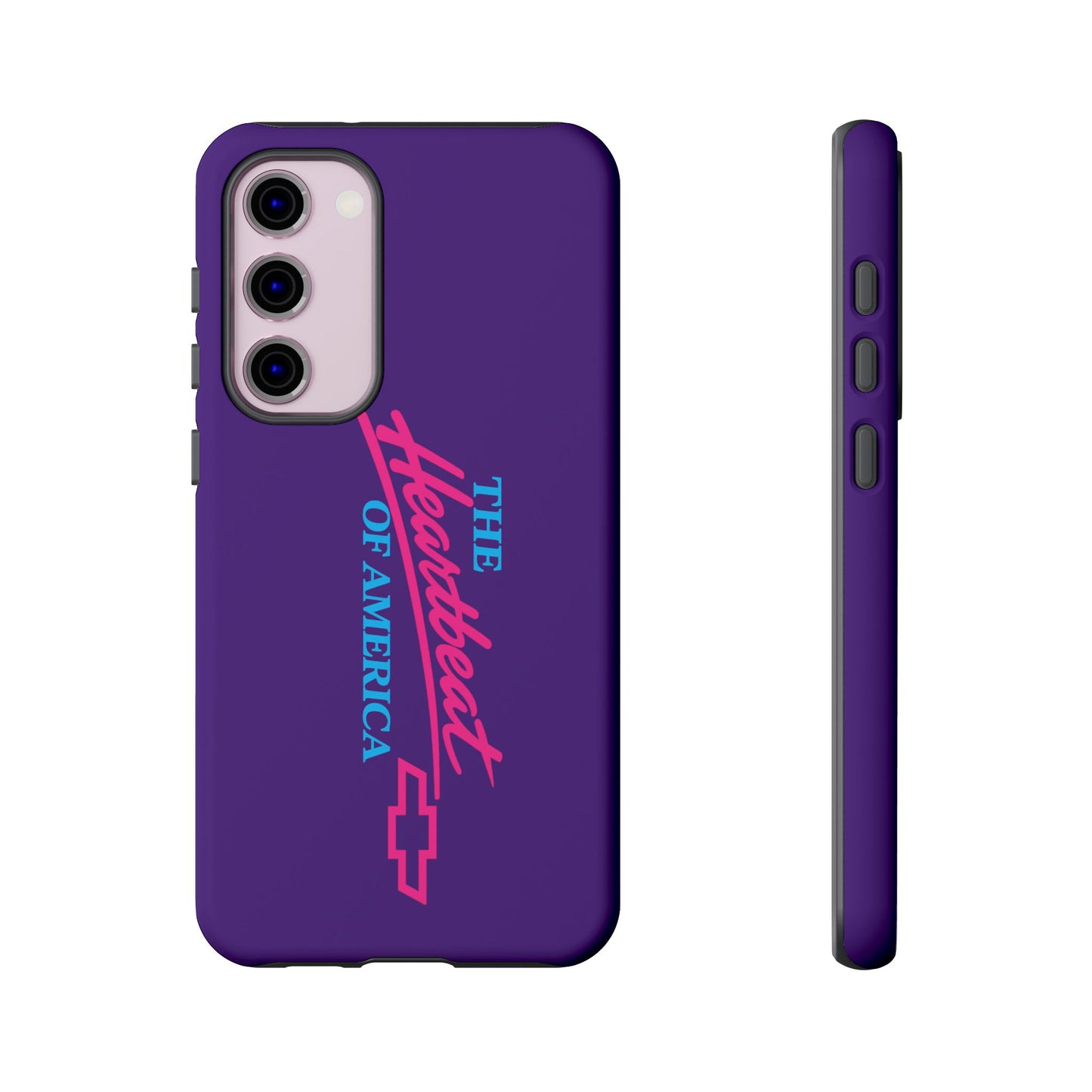 Purple  “The Heartbeat of America” Retro Chevy Logo, Slim Protective Cover