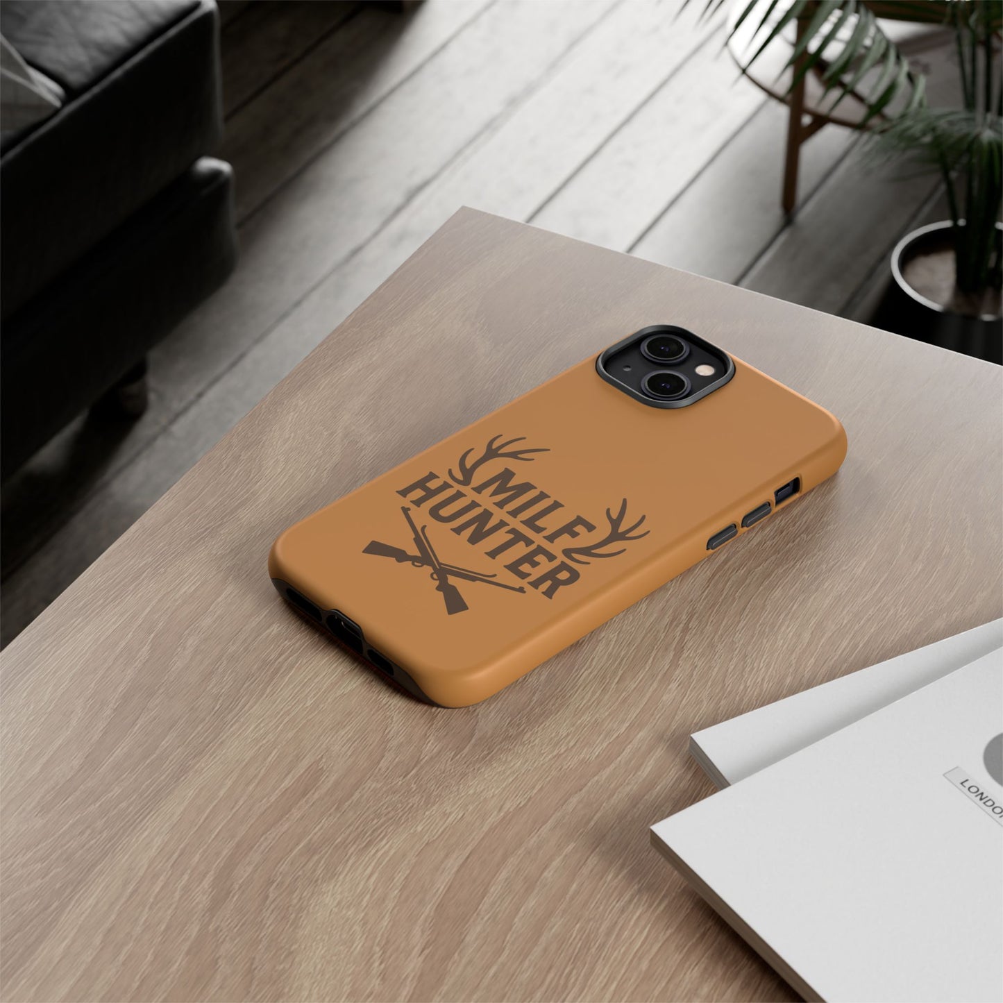 Phone Case, Funny Milf Hunter Design for Tough Cases, Rugged Protective Cover,