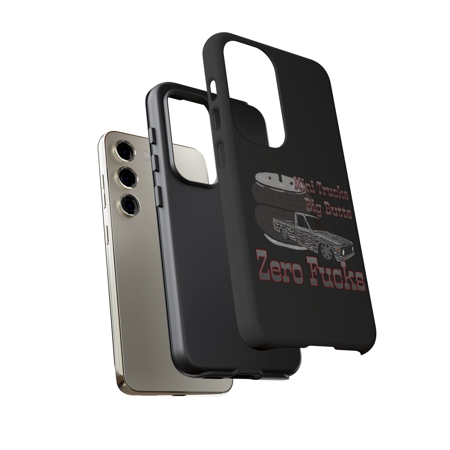Funny Phone Case - Mini Trucks Big Butts Zero F@cks, Gift for Truck Lovers, Car