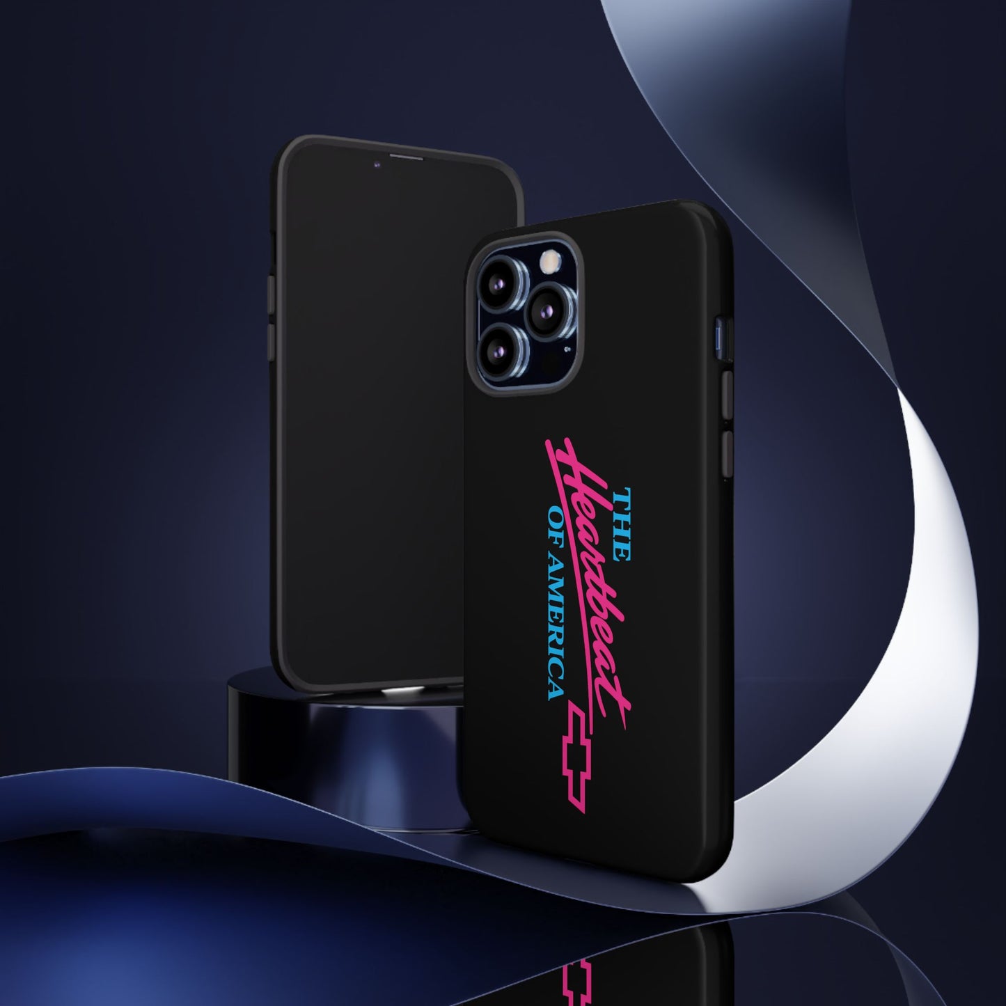 Phone Case — “The Heartbeat of America” Retro Chevy Logo, Slim Protective Cover