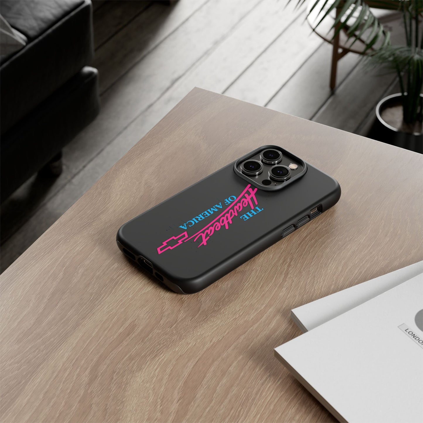 Phone Case — “The Heartbeat of America” Retro Chevy Logo, Slim Protective Cover