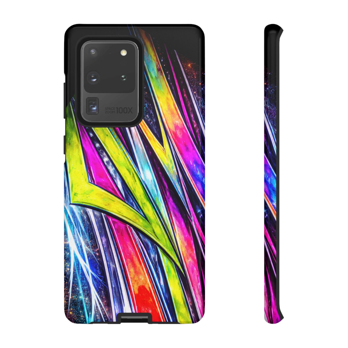 Neon Graffiti Phone Case | Tough Case, Vivid Abstract Street Art