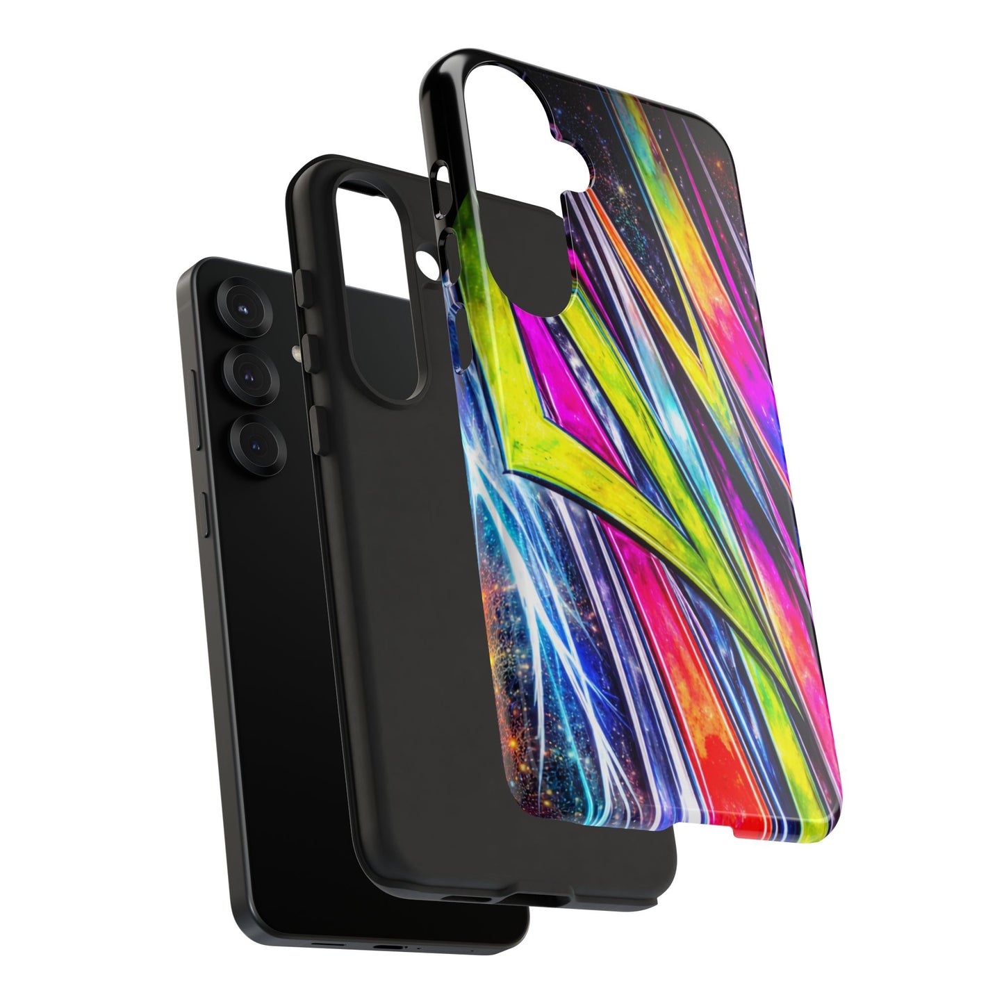 Neon Graffiti Phone Case | Tough Case, Vivid Abstract Street Art