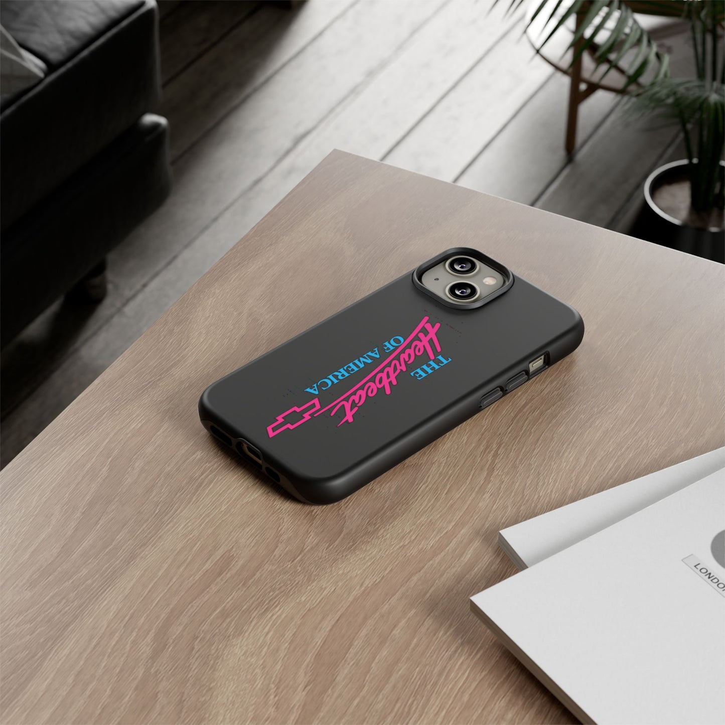 Phone Case — “The Heartbeat of America” Retro Chevy Logo, Slim Protective Cover