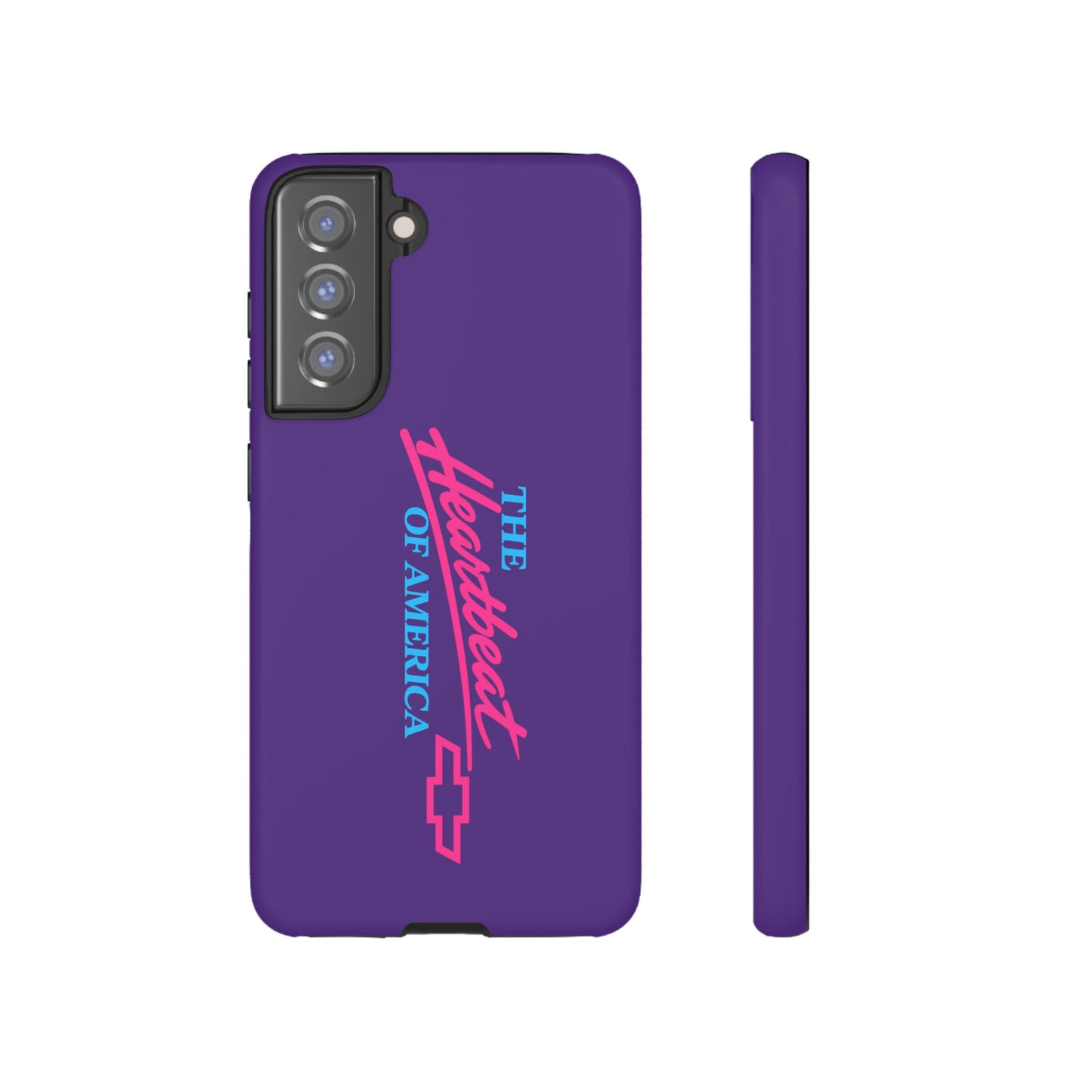 Purple  “The Heartbeat of America” Retro Chevy Logo, Slim Protective Cover