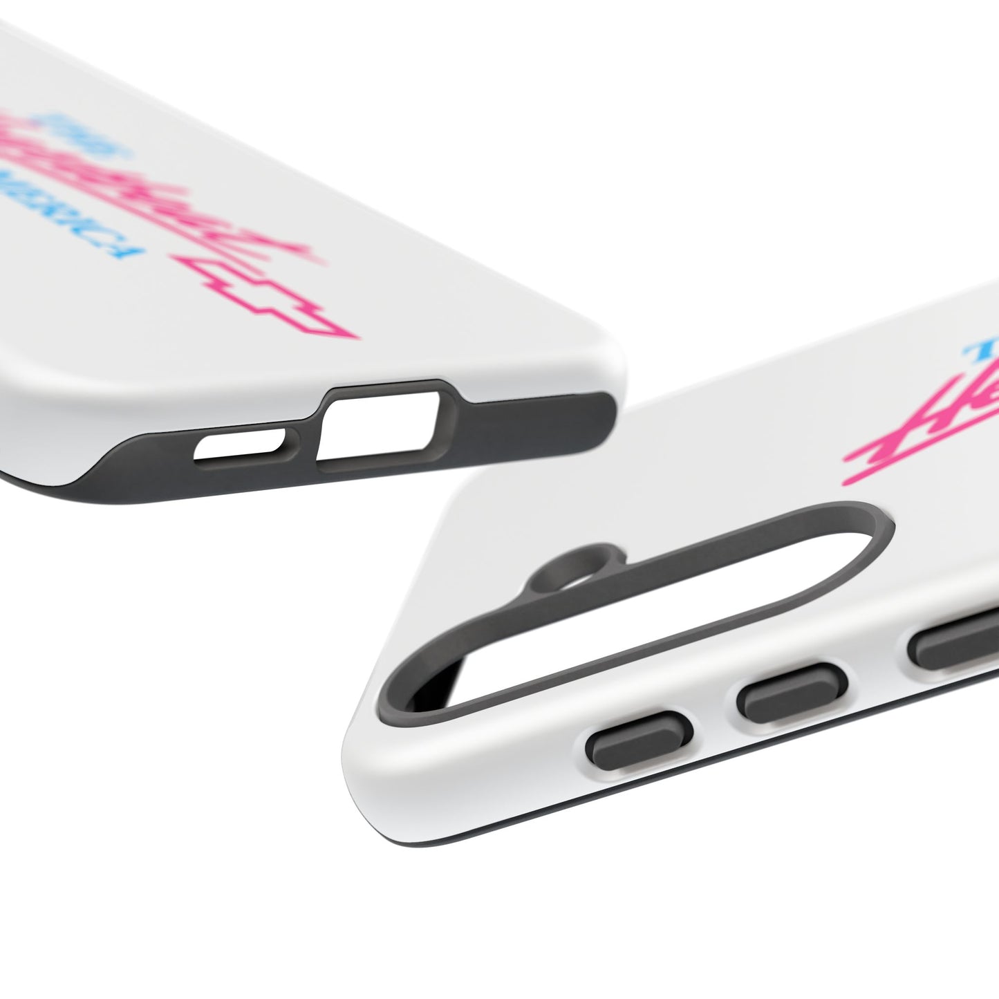 White  “The Heartbeat of America” Retro Chevy Logo, Slim Protective Cover