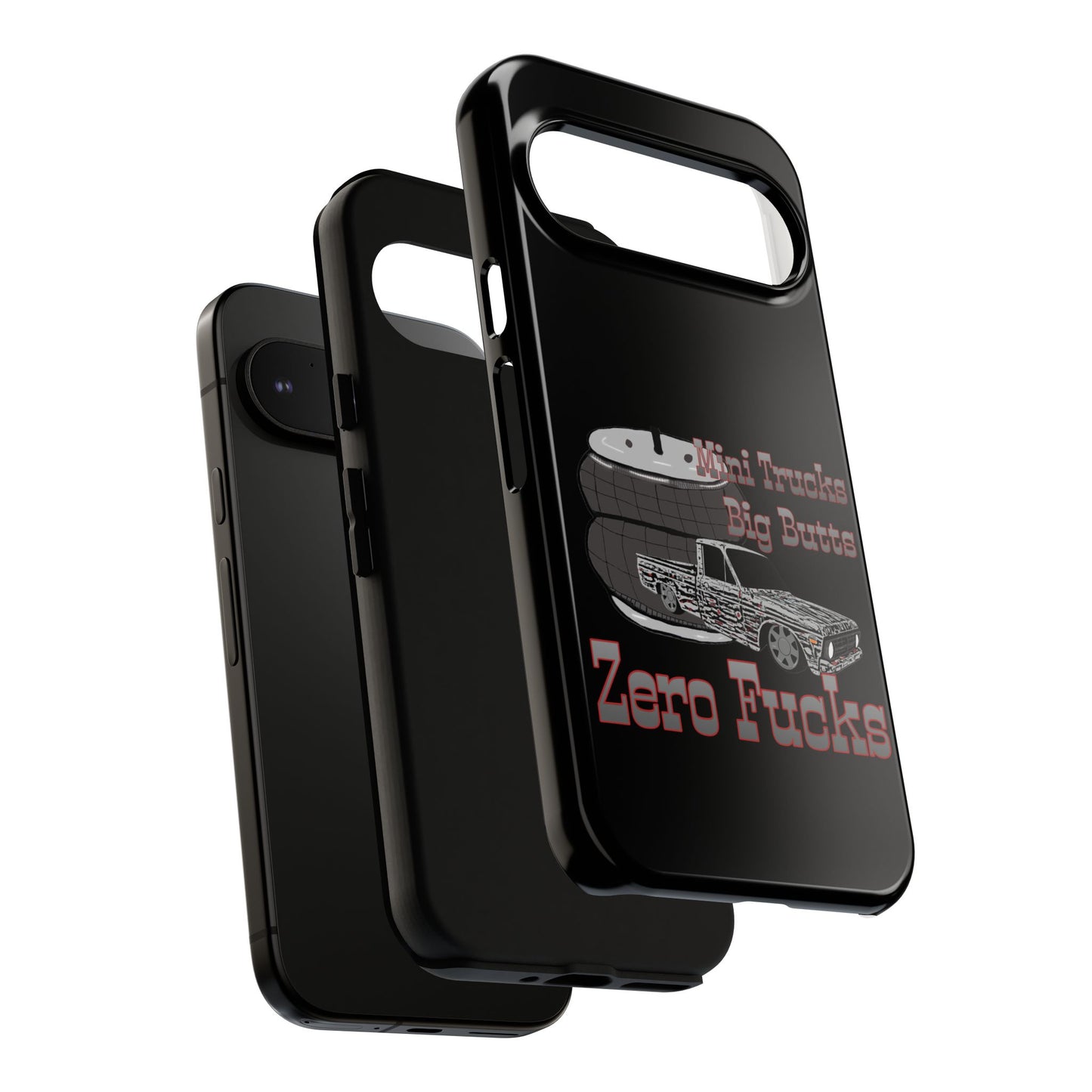 Funny Phone Case - Mini Trucks Big Butts Zero F@cks, Gift for Truck Lovers, Car