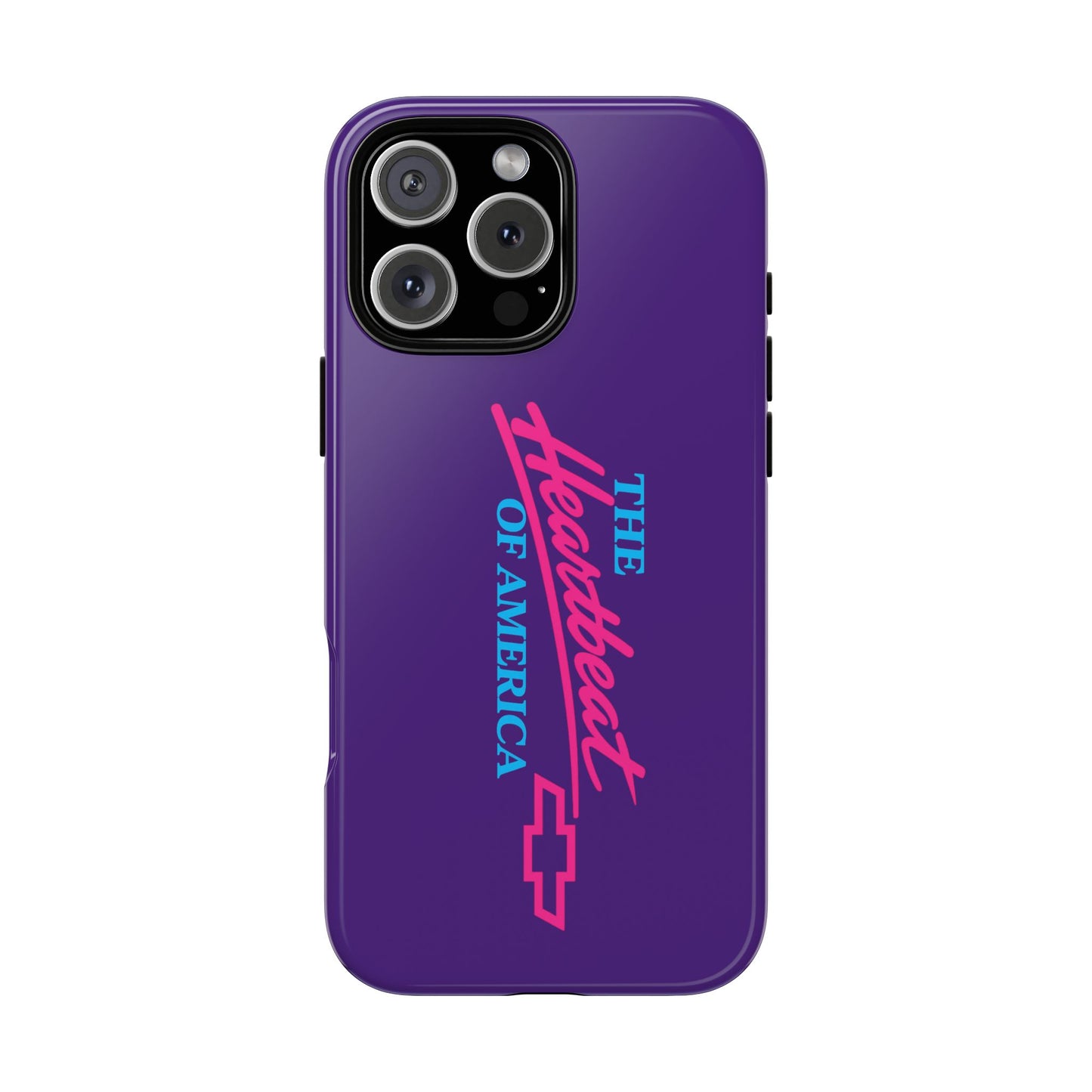 Purple  “The Heartbeat of America” Retro Chevy Logo, Slim Protective Cover