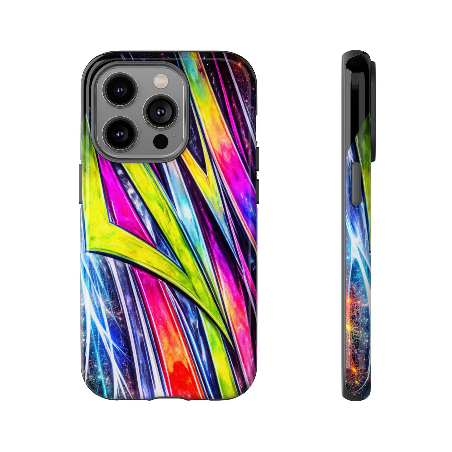 Neon Graffiti Phone Case | Tough Case, Vivid Abstract Street Art