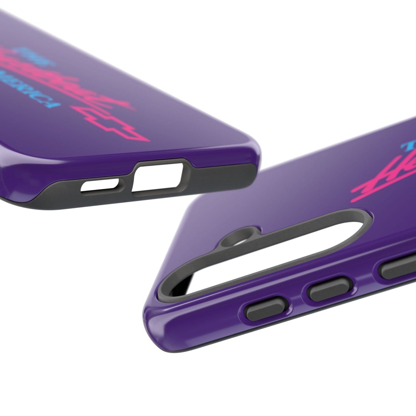 Purple  “The Heartbeat of America” Retro Chevy Logo, Slim Protective Cover