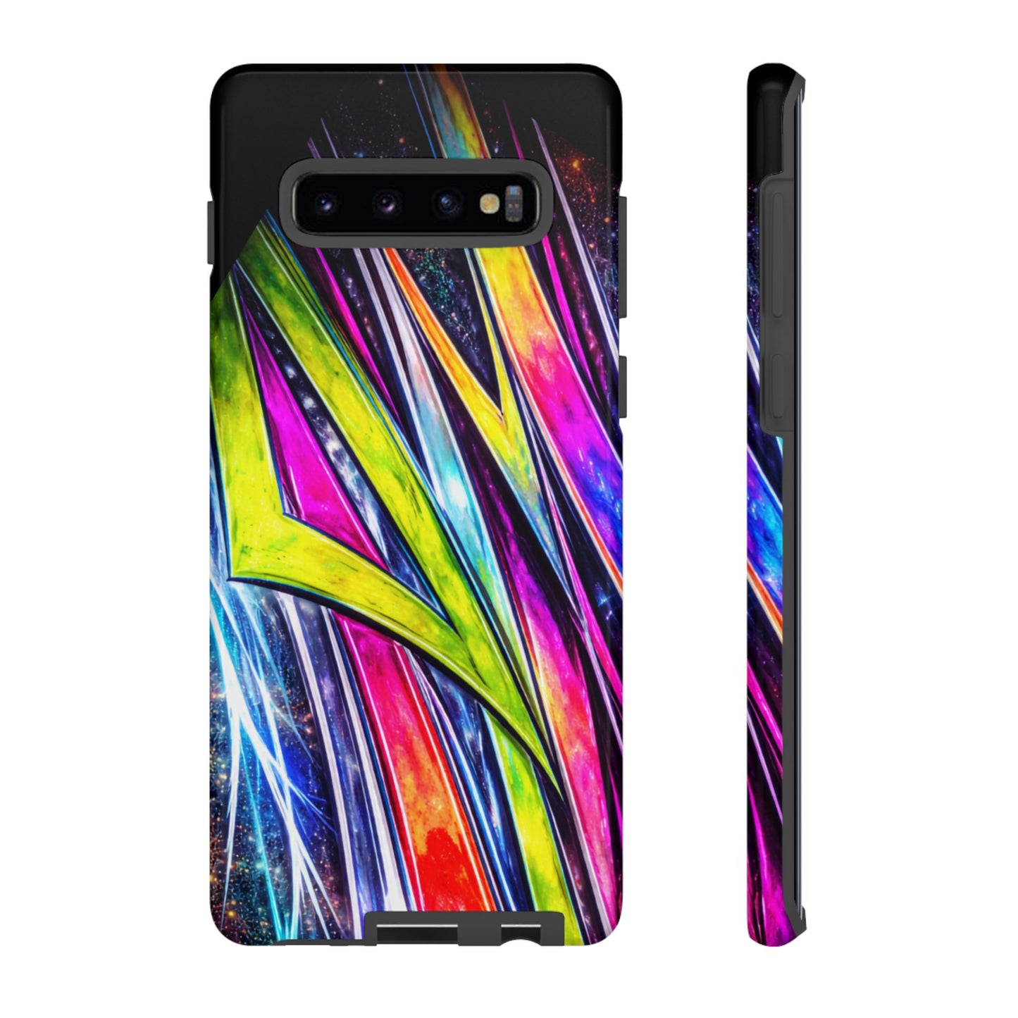 Neon Graffiti Phone Case | Tough Case, Vivid Abstract Street Art
