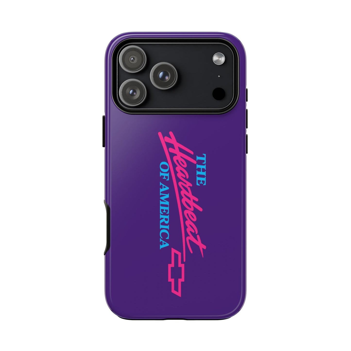 Purple  “The Heartbeat of America” Retro Chevy Logo, Slim Protective Cover