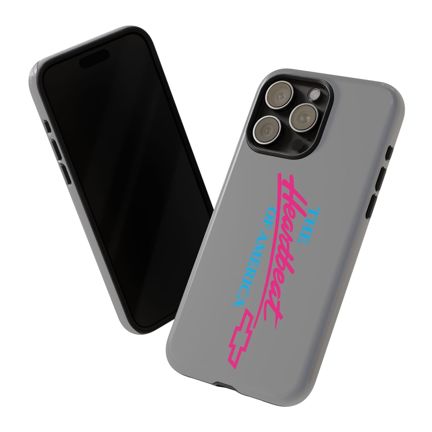 Silver “The Heartbeat of America” Retro Chevy Logo, Slim Protective Cover