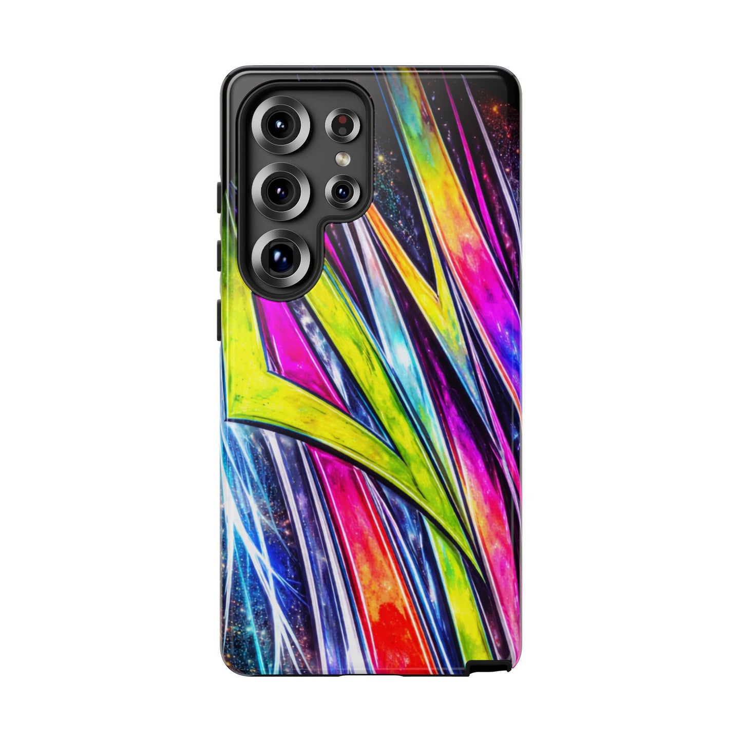 Neon Graffiti Phone Case | Tough Case, Vivid Abstract Street Art