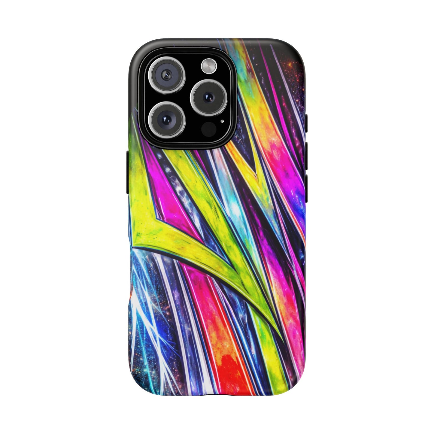 Neon Graffiti Phone Case | Tough Case, Vivid Abstract Street Art