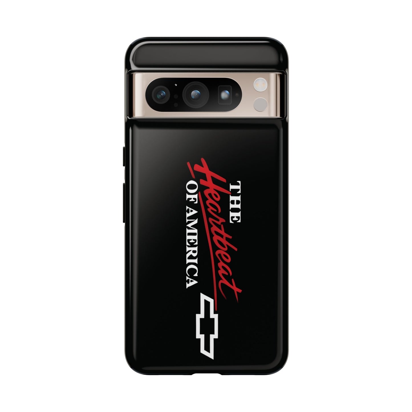 Chevy Phone Case, Tough Cases for Car Lovers, Vintage Style Cover, Heartbeat