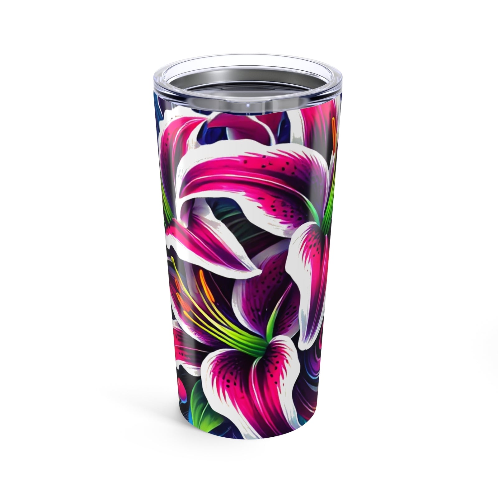 Vibrant Floral Tumbler 20oz - Stylish Drinkware for Nature Lovers, Travel Mug,