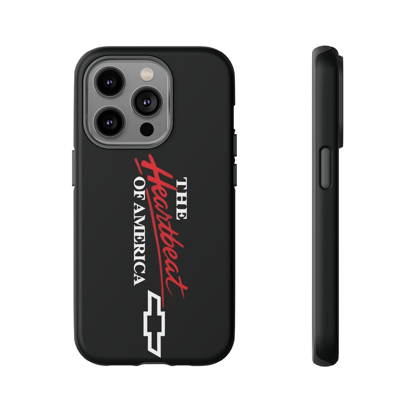 Chevy Phone Case, Tough Cases for Car Lovers, Vintage Style Cover, Heartbeat