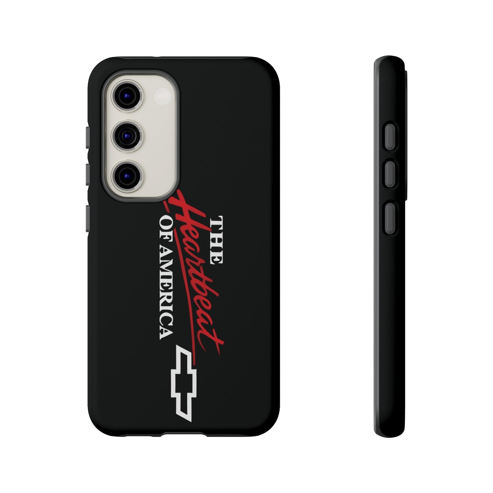 Chevy Phone Case, Tough Cases for Car Lovers, Vintage Style Cover, Heartbeat