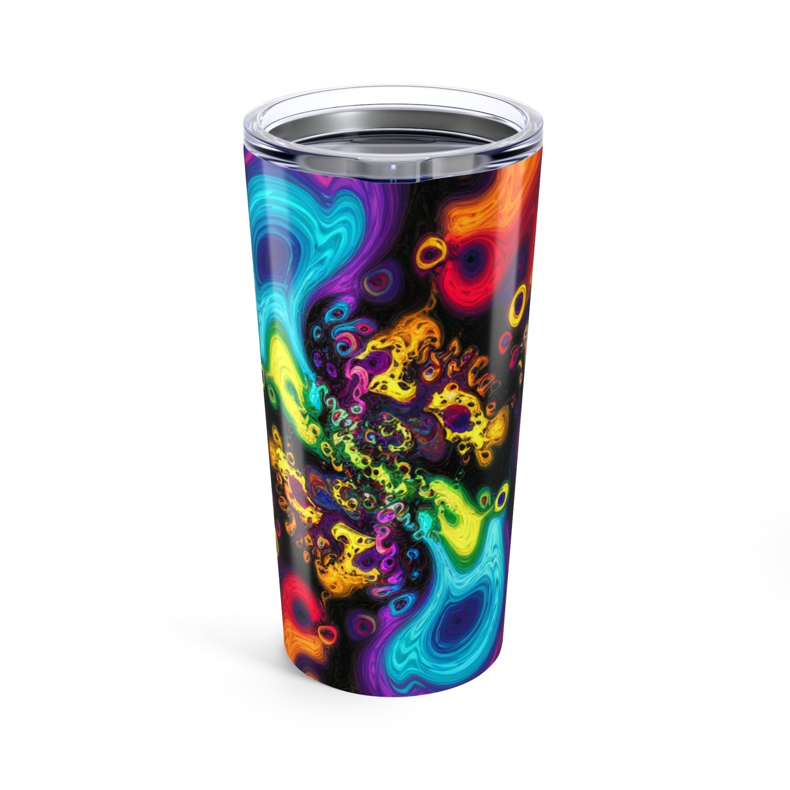 Vibrant 20oz Tumbler - Colorful Abstract Design, Travel Mug, Gift for Art