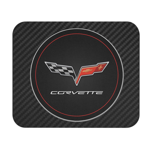 Corvette Logo Mouse Pad, Car Enthusiast Gift, Gaming Mouse Mat, Office Desk
