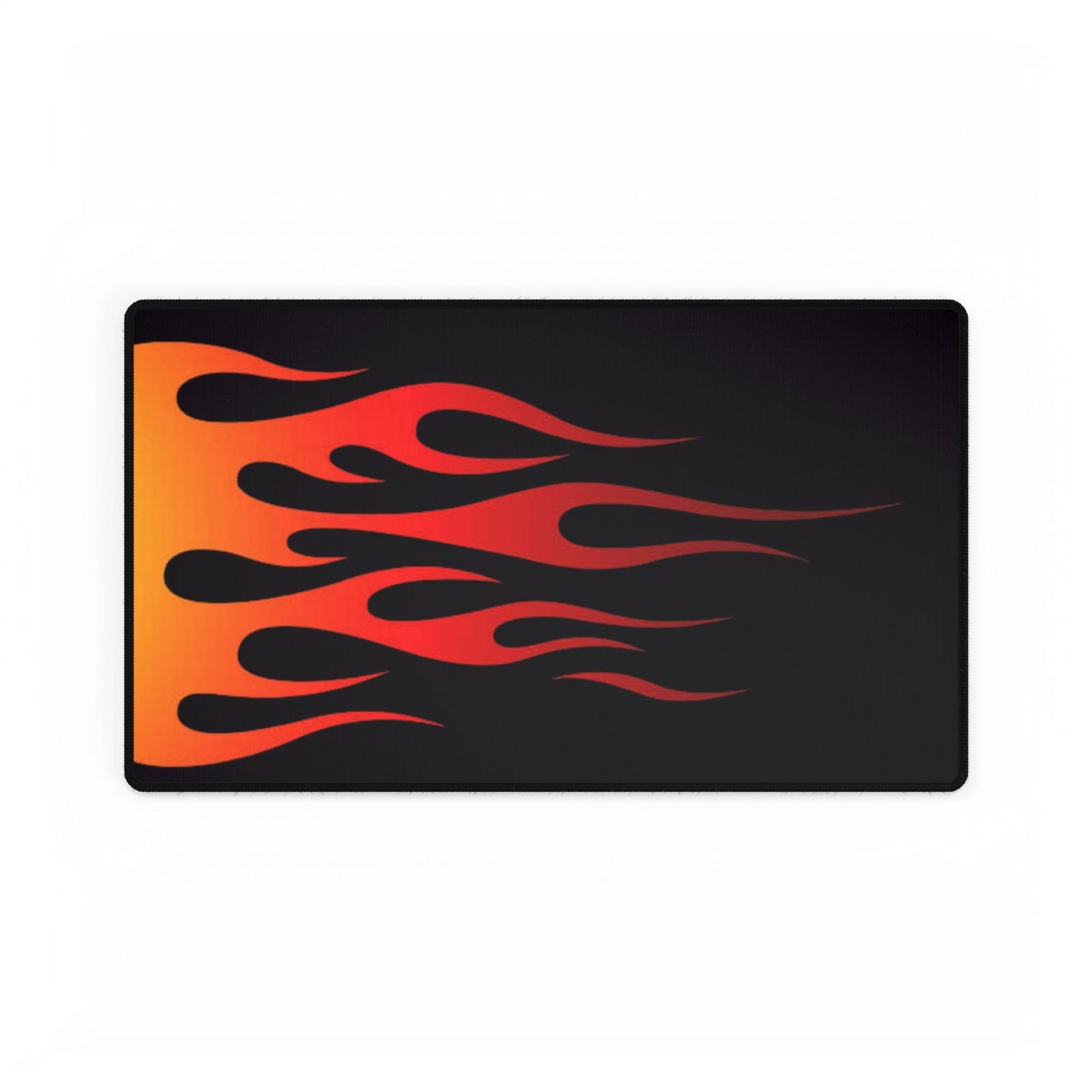 Desk Mats - Flames Design, Fire Pattern Mouse Pad, Desk Accessories, Office