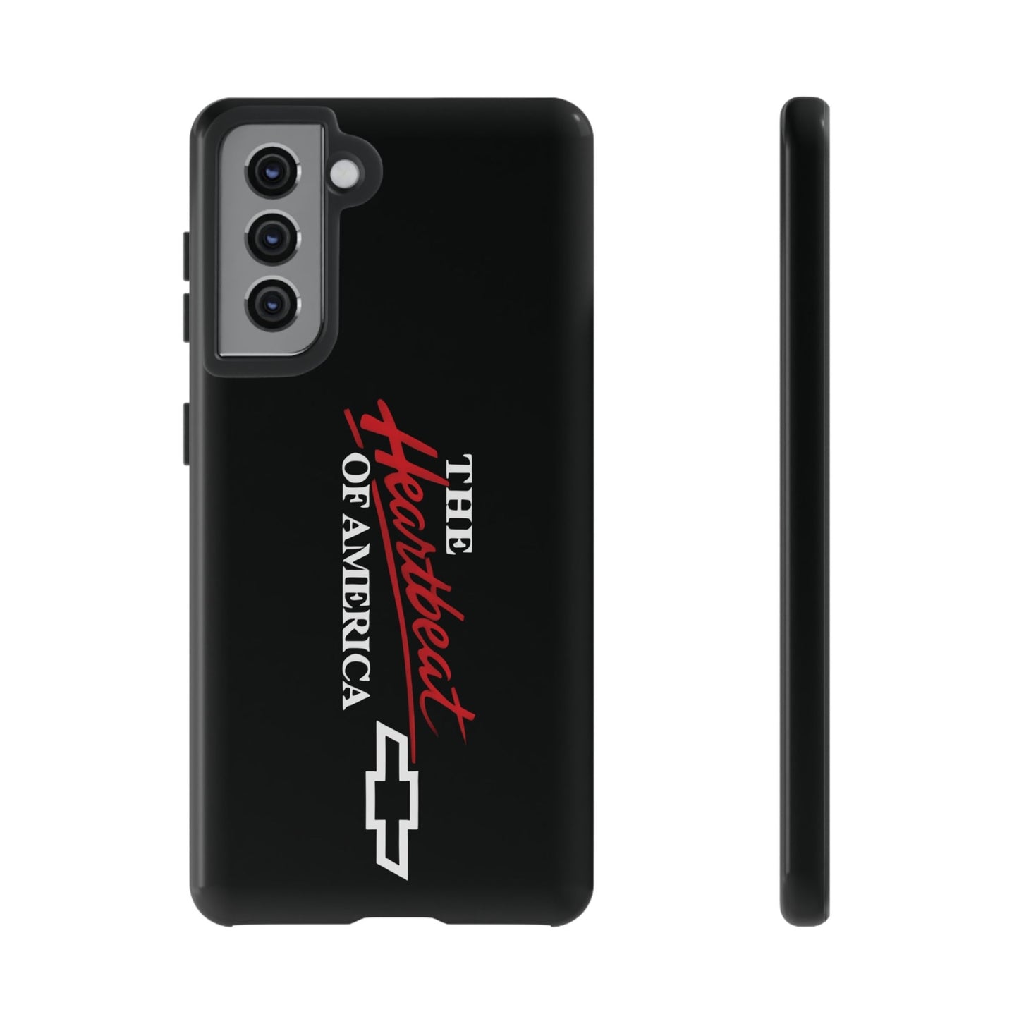 Chevy Phone Case, Tough Cases for Car Lovers, Vintage Style Cover, Heartbeat