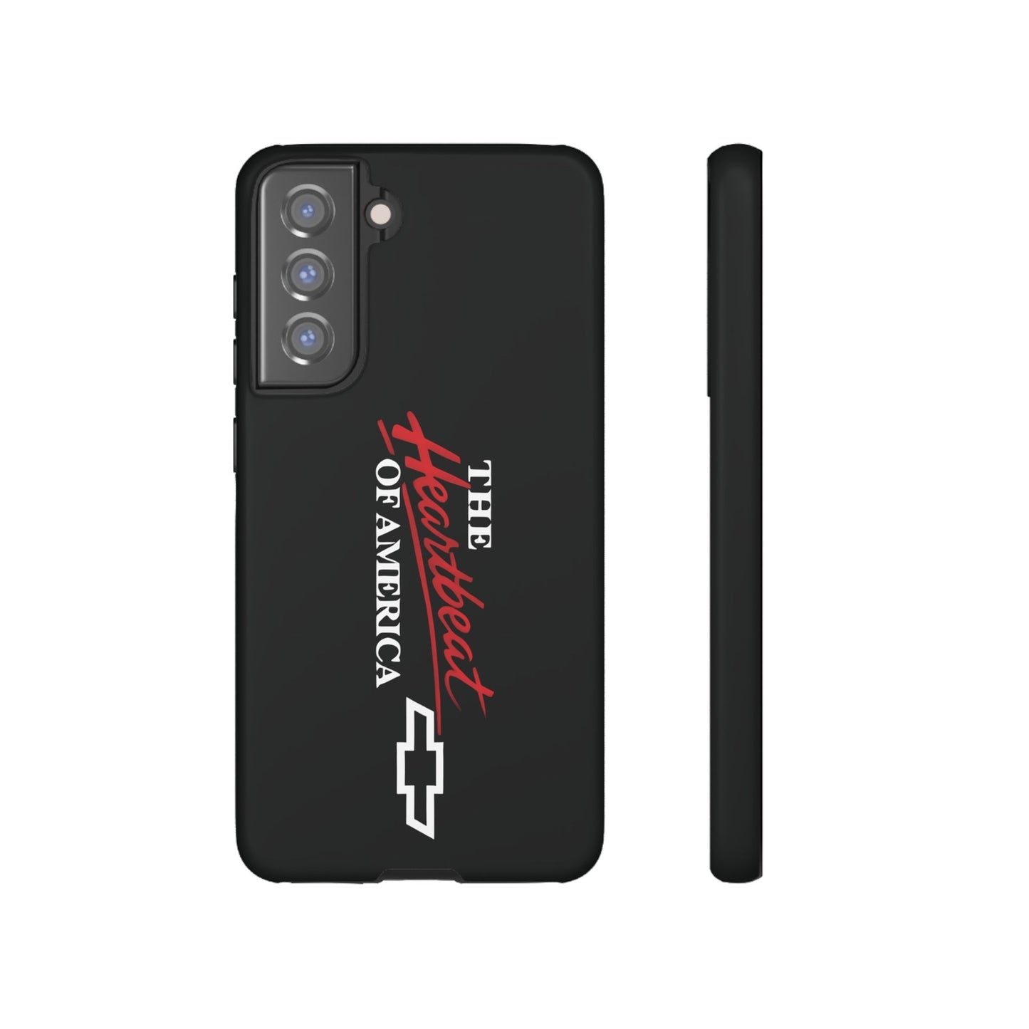 Chevy Phone Case, Tough Cases for Car Lovers, Vintage Style Cover, Heartbeat