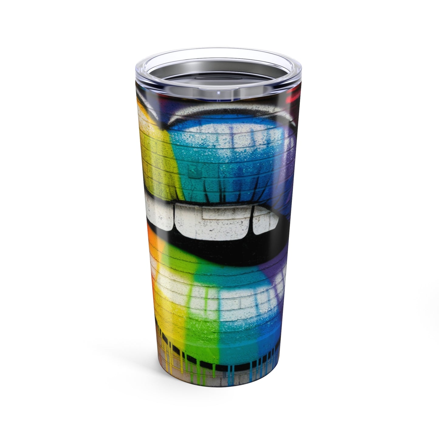 Vibrant Graffiti Tumbler 20oz, Colorful Travel Mug, Art Lover Gift, Unique